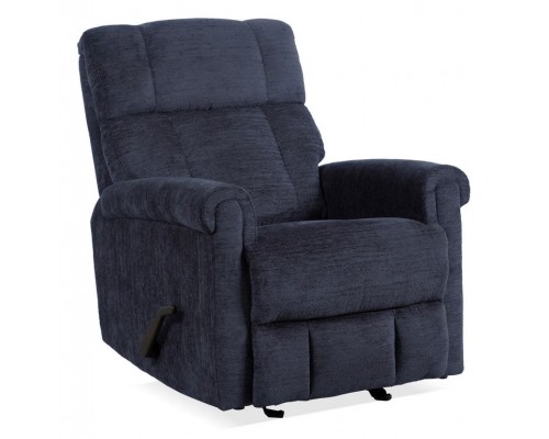 Classic Nocturne Fabric Perfect Match Gliding Recliner